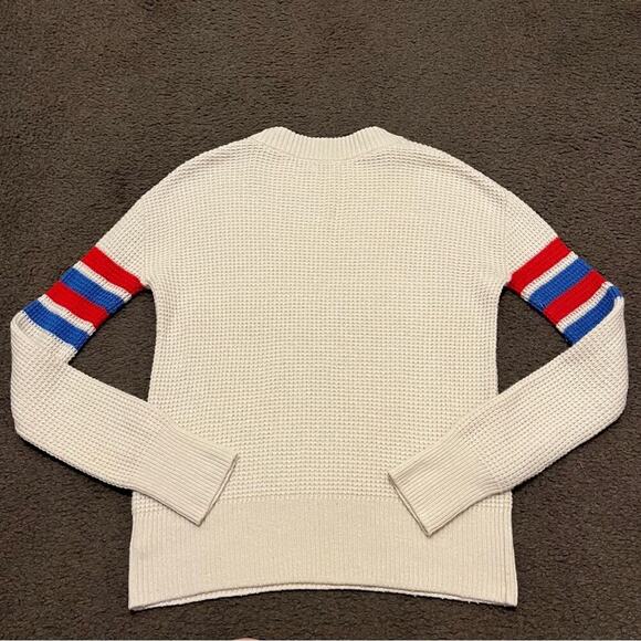 Faherty Wisp Waffle Wool Blend Sweater - Picture 4 of 6